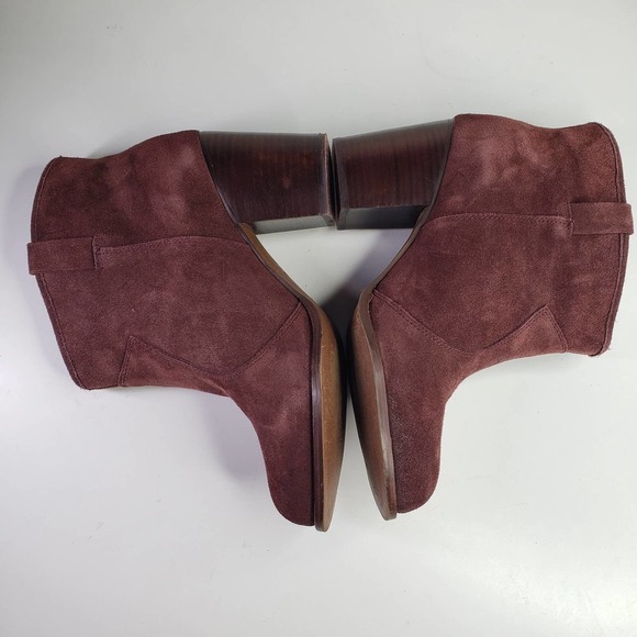 Splendid Lakota Bootie Suede Leather Heeled 11 Cranberry Maroon‎ Boot Revolve - Picture 5 of 11